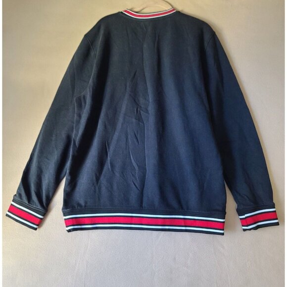 Ultra Game NBA Chicago Bulls Fleece Crewneck Sweatshirt UNISEX L Black LS NWOT - Picture 1 of 7